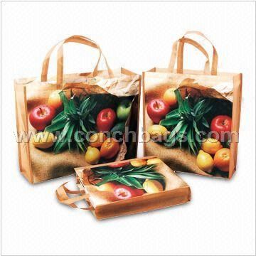 Shopping Bags, Made of PET Nonwoven Fabric